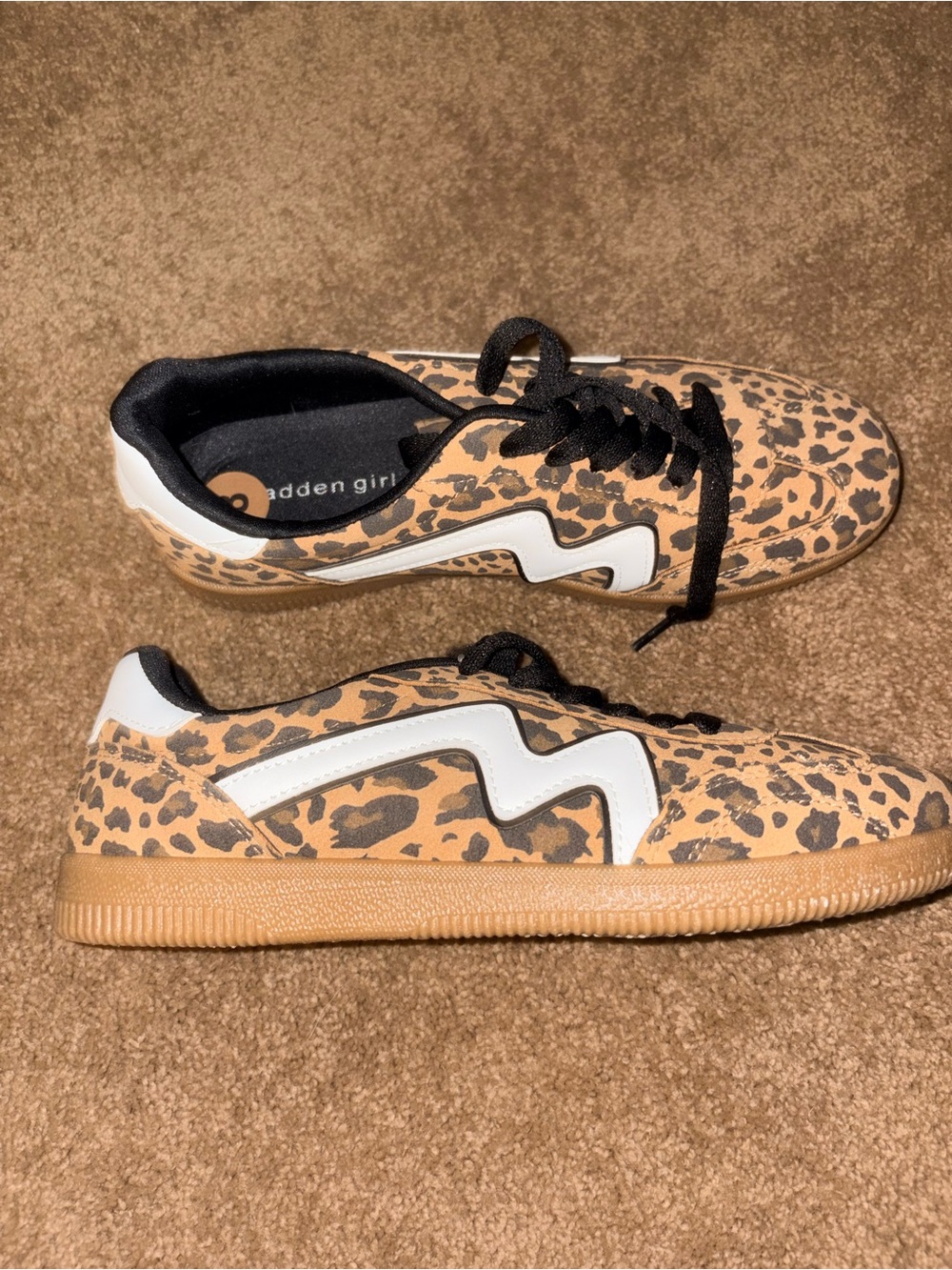 Madden Girl Leopard Print Sneakers with White Accent
